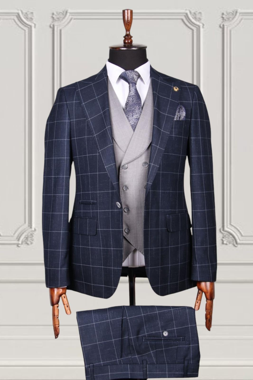 Men's Single Breasted 3 Piece Suit